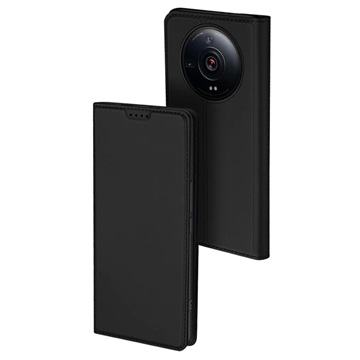 Husă Flip Xiaomi 12S Ultra - Dux Ducis Skin Pro - Negru