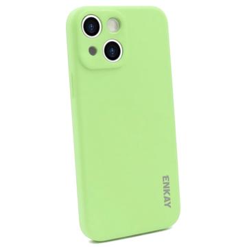 Husă din Silicon Lichid iPhone 14 Plus - Enkay - Verde Deschis