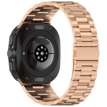 Curea Elegantă din Oțel Inoxidabil Samsung Galaxy Watch Ultra - Auriu Roze