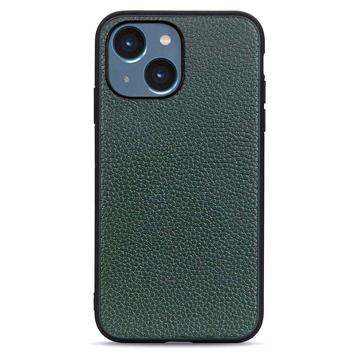 Husă Piele iPhone 14 Plus - Elegant - Verde