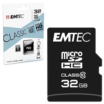 Card Memorie Emtec Classic Class 10 MicroSD - ECMSDM32GHC10CG - 32GB