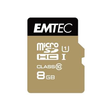 Emtec Gold+ Card de memorie MicroSDHC cu adaptor ECMSDM8GHC10GP - 8GB