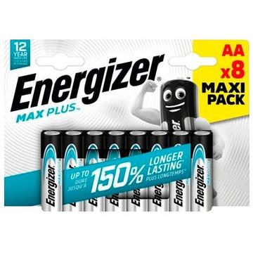 Baterii alcaline Energizer Max Plus LR6/AA - 8 buc.