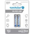 EverActive Silver Line EVHRL03-800 Baterii reîncărcabile AAA 800mAh - 2 bucăți.