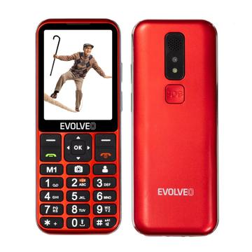 Evolveo EasyPhone LT 4G Telefon Senior cu SOS Locație GPS și suport de încărcare - Roșu