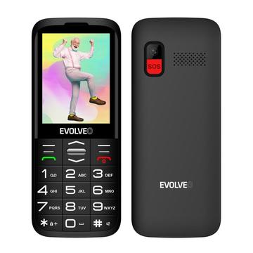 Evolveo EasyPhone XO Telefon mobil pentru vârstnici cu suport de încărcare - Negru