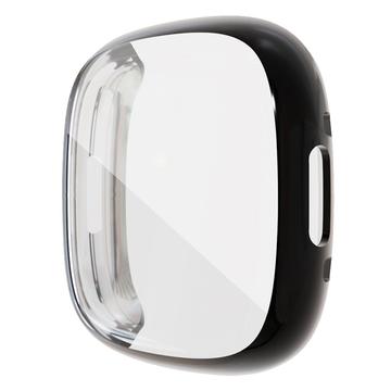 Husă TPU Fitbit Sense 2 - Galvanizată - Negru