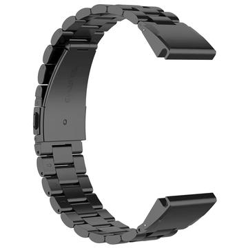 Garmin QuickFit 26mm / Garmin Fenix 7X / 7X Pro / 6X curea din oțel inoxidabil 3 margele de ceas - negru