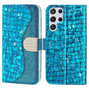 Husă Portofel Samsung Galaxy S23 Ultra 5G - Croco Bling