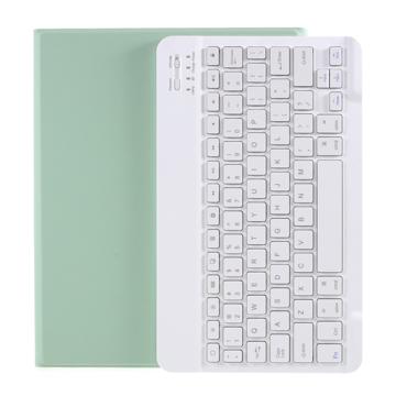 Husă cu Tastatură Bluetooth iPad Air 2024/2022/2020 cu Slot pentru Stilou - Verde Deschis