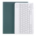 Husă cu Tastatură Bluetooth iPad Air 2024/2022/2020 cu Slot pentru Stilou - Verde Miez de Noapte