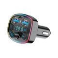 Forever TR-360 Transmițător FM Bluetooth cu încărcător auto USB-A/USB-C - Negru