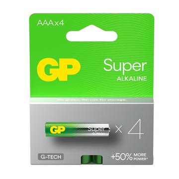 Baterii alcaline GP Super G-Tech LR03/AAA 1000mAh - 4 buc.