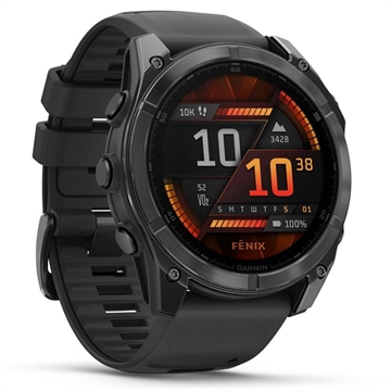 Ceas inteligent sport Garmin Fenix 8 - 51mm - negru / gri ardez