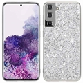 Husă Hibrid Samsung Galaxy S21 FE 5G - Glitter - Argintiu