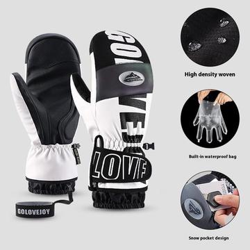 Golovejoy SK34 Winter Skiing Gloves - Mănuși impermeabile, rezistente la vânt, cu ecran tactil - M