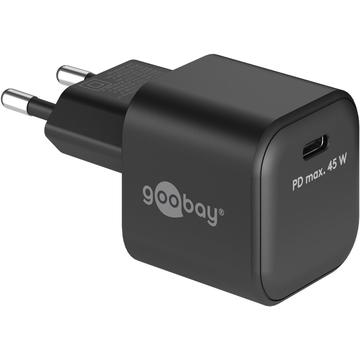 Încărcător Goobay GaN Nano PD USB-C 45W - Negru