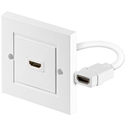 HDMI™ vägguttag, Guldpläterad