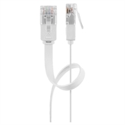 Cablu de Rețea Plat RJ45 U/UTP CAT 6 Goobay - 7m - Alb