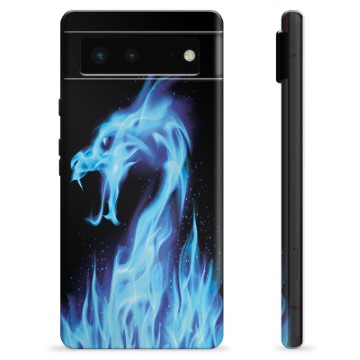 Husă TPU - Google Pixel 6 - Dragon din Foc Albastru