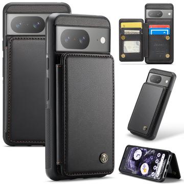 Google Pixel 8 Caseme C22 Case RFID Card Wallet - Negru