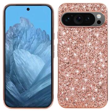 Husă Hibrid Google Pixel 9/9 Pro - Glitter - Auriu Roze