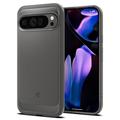 Husă TPU Google Pixel 9 Pro XL - Spigen Rugged Armor - Gri marmură