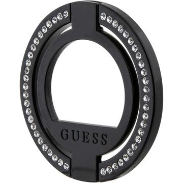 Guess Rhinestones Magnetic Ring Holder / Stand - Negru