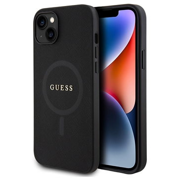 Husă Hibrid iPhone 15 Plus - Guess Saffiano - Compatibil MagSafe