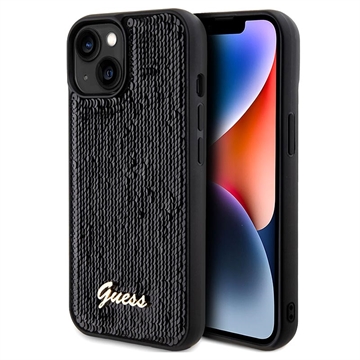 Husă iPhone 15 - Guess Sequin Script Logo