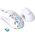 HXSJ T26 RGB Backlit Wireless Mouse / Bluetooth Mouse 4800 DPI - Alb