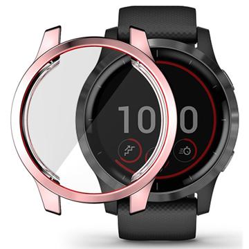 Husă TPU cu Ecran Protecţie Garmin Venu 2S - Hat Prince - 40mm - Auriu Roze