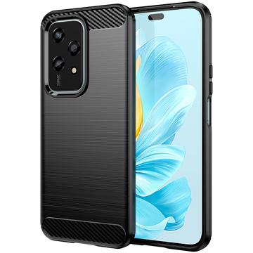 Husă TPU Brushed Honor 200 Lite - Fibră de Carbon - Negru