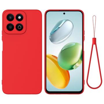 Husă din silicon lichid Honor 200 Smart cu curea de mana