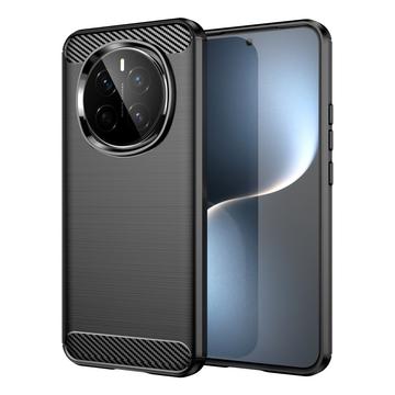 Husă TPU Brushed Honor Magic7 - Fibră de Carbon - Negru