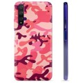 Husă TPU - Huawei Nova 5T - Camuflaj Roz