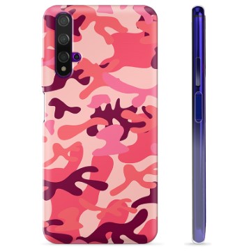 Husă TPU - Huawei Nova 5T - Camuflaj Roz