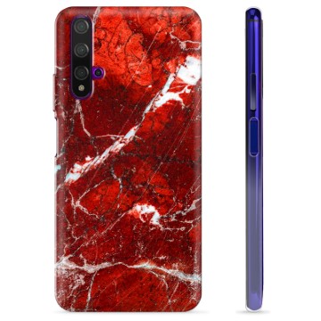 Husă TPU - Huawei Nova 5T - Marmură Roșie