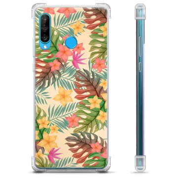 Husă Hibrid - Huawei P30 Lite - Flori Roz