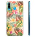 Husă TPU - Huawei P30 Lite - Flori Roz