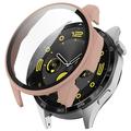 Husă Plastic cu Protector Ecran - 9H - Huawei Watch GT 4 - 41mm - Auriu Roze