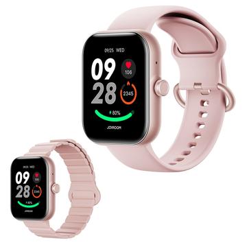 Joyroom JR-FT5 Plus Smartwatch - ecran de 1.96", ceas sport cu răspuns la apeluri - Auriu Roze