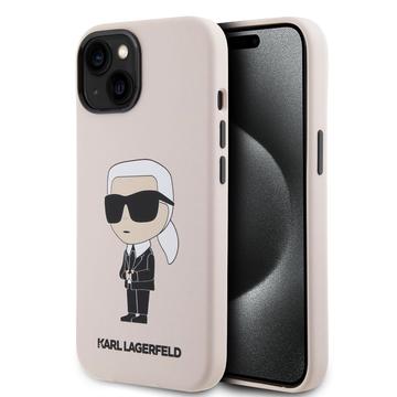 Husă Silicon iPhone 15 - Karl Lagerfeld Ikonik