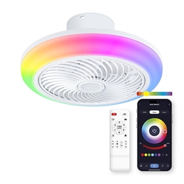 Ventilator de tavan Ksix Siroco cu lumină RGB și difuzor