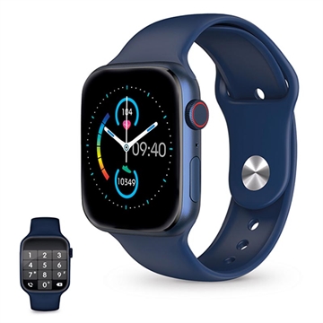 Ksix Urban 4 Smartwatch rezistent la apă cu moduri sport/sănătate - Bluetooth, IP68 - Albastru