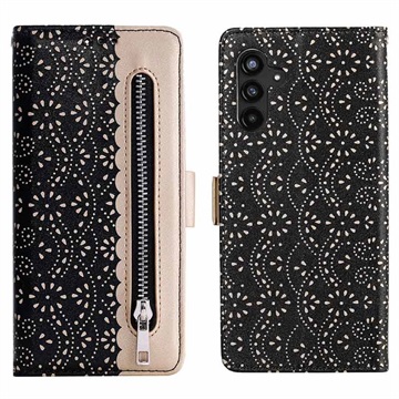 Husă Portofel Samsung Galaxy A13 5G - Lace Pattern