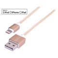 Cablu USB / Lightning - iPhone 6, 6S, iPad Pro, iPad Mini 4 - Auriu