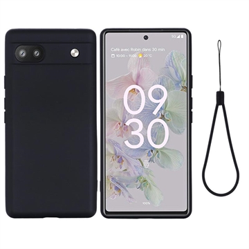 Husă Silicon Lichid Google Pixel 6a - Negru