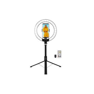 LogiLink AA0156 Lumină inelă LED cu stick pentru selfie/Tripod și obturator de la distanță