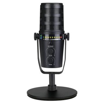 MV7 Microfon dinamic cardioid de monitorizare în timp real cu suport de birou pentru transmisiuni live